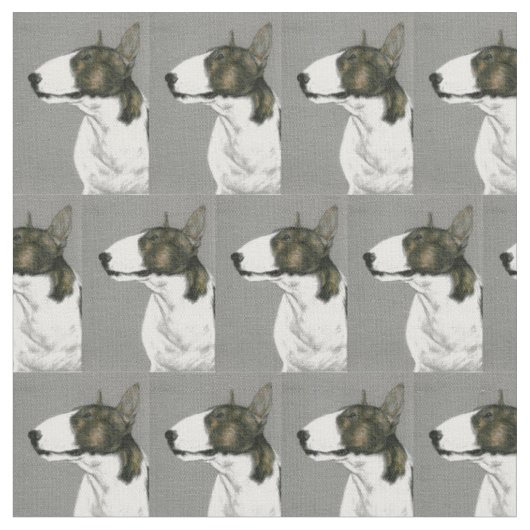 Tissu d'art de chien de bull-terrier (Fermer)