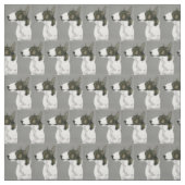 Tissu d'art de chien de bull-terrier (Échantillon)