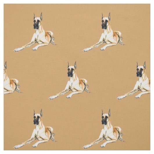 Tissu d'art de chien de great dane (Échantillon)