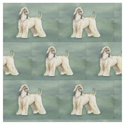 Tissu d'art de chien de lévrier afghan (Fermer)