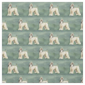 Tissu d'art de chien de lévrier afghan (Échantillon)