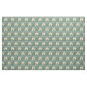 Tissu d'art de chien de lévrier afghan (Fat Quarter)