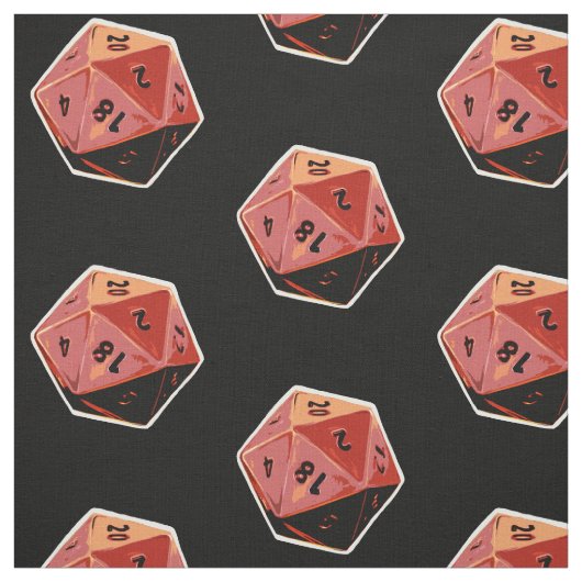 tissu d'art de matrices du Gamer d20 (Échantillon)