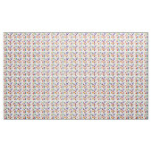 Tissu d'art de watercolo de lapins et de carottes (Yard)