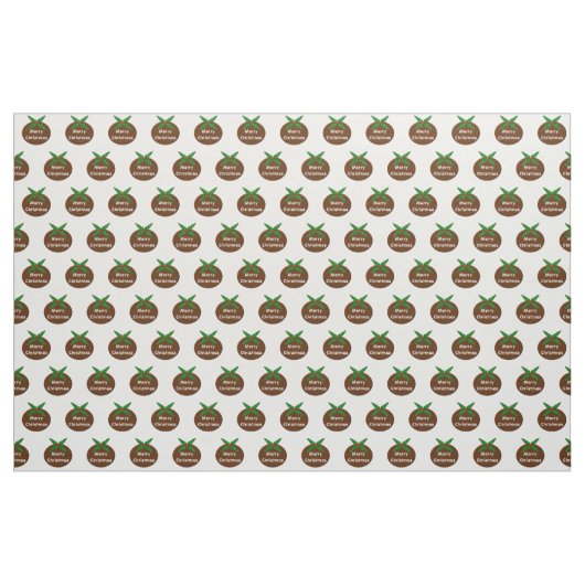 Tissu d'artisanat sur mesure du pouding de Noël (Yard)