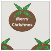 Tissu d'artisanat sur mesure du pouding de Noël (Fermer)