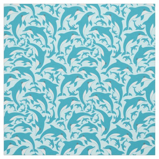 Tissu Dauphins mignons (Échantillon)