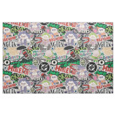 Tissu DC Super-Villains Cartoon Pattern (Fat Quarter)