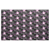 TISSU DE BALLERINA ROSE ET NOIR (Fat Quarter)
