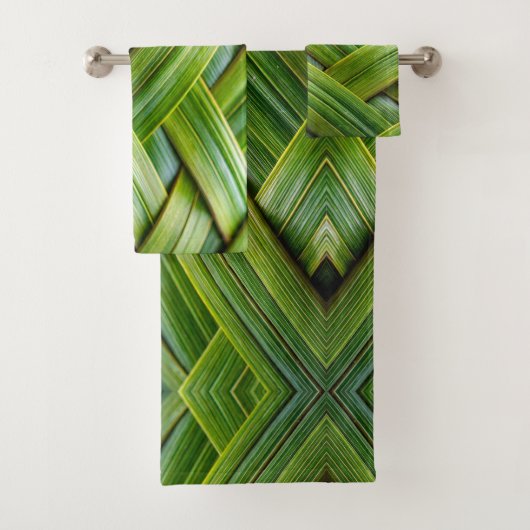 Tissu de bambou vert frais (En situation)