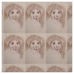 Tissu de bande dessinée de rat de Rat-tastic