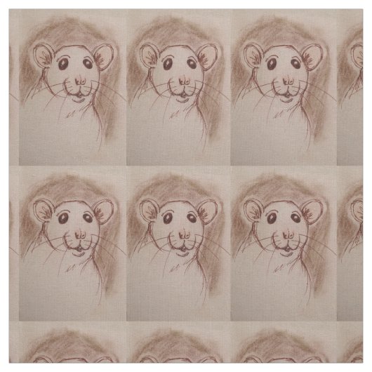 Tissu de bande dessinée de rat de Rat-tastic (Échantillon)
