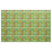 Tissu de bande dessinée verte (Yard)