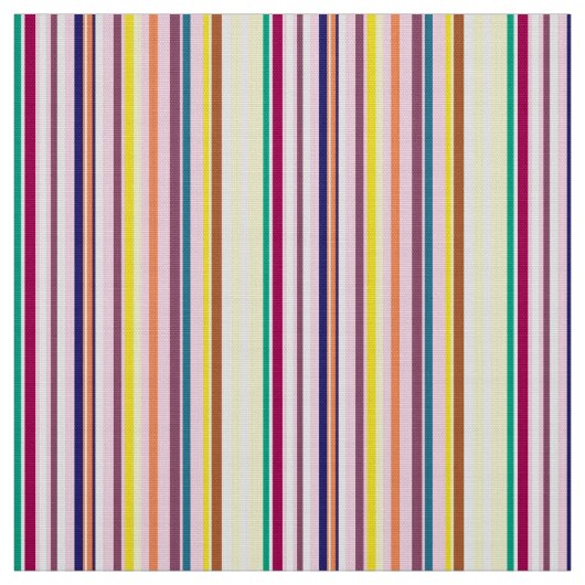 Tissu de bandes verticales colorées (Échantillon)
