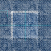 Tissu de batik de marine (Carreau)