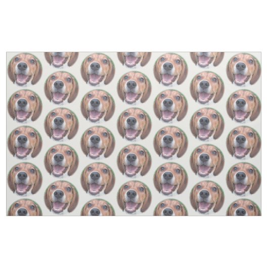 Tissu de beagle de visage à hurler environ (Fat Quarter)