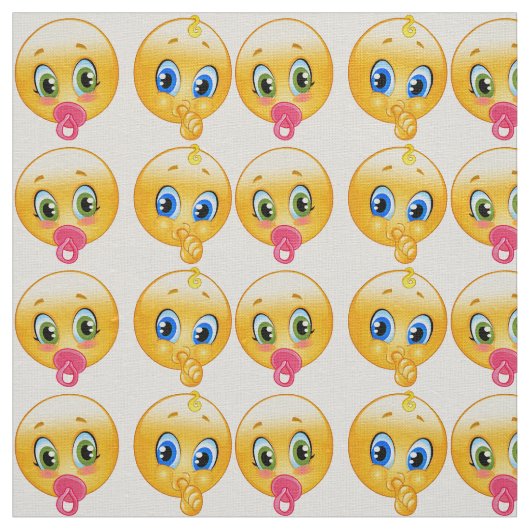 tissu de bébé emojis (Échantillon)