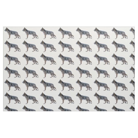 Tissu de berger allemand (Fat Quarter)