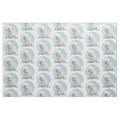Tissu de Bichon Frise (Fat Quarter)