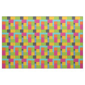 tissu de blocs de construction rose (Fat Quarter)
