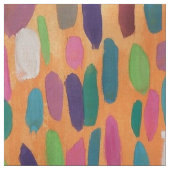 Tissu de Bohème d'impression de traçages oranges (Échantillon)