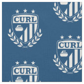 Tissu de bordage de crête - bleu et blanc (Fermer)