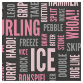 Tissu de bordage de masselotte - rose et noir (Fermer)