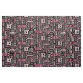 Tissu de bordage de masselotte - rose et noir (Fat Quarter)
