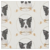 Tissu de border collie (Fermer)