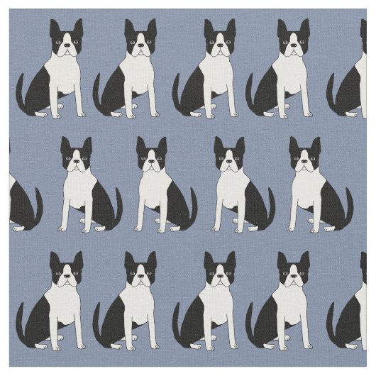 Tissu de Boston Terrier - mignon chien de boston t (Fermer)