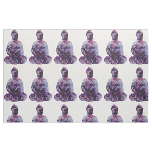 Tissu de Bouddha de fleurs de cerisier (Fat Quarter)