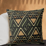 Tissu de boue de sauce moderne Motif Oreiller à la<br><div class="desc">Décor maison moderne motif avec motifs ethniques. Intérieur bohème tendance. Zig zag flèche design.</div>