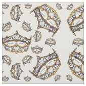 Tissu de broche de couronne dorée Reine-darker (Échantillon)