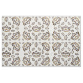 Tissu de broche de couronne dorée Reine-darker (Fat Quarter)