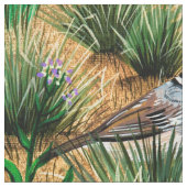 Tissu de Bruant à couronne blanche (Fermer)