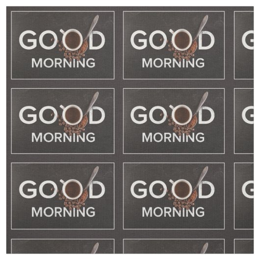 Tissu de café Good Morning (Échantillon)