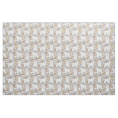 Tissu de café gris Bichon Frise (Fat Quarter)