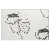 Tissu de café Superhero (Fat Quarter)