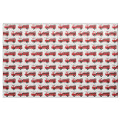Tissu de camion de pompiers rouges (Fat Quarter)