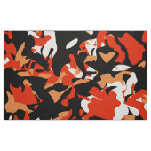 Tissu de camo noir orange (Fat Quarter)