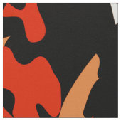 Tissu de camo noir orange (Détail)
