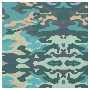 Tissu de camouflage de bleu et de vert