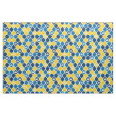 Tissu de carreaux de curling - bleu/jaune (Fat Quarter)