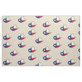 Tissu de casquette de cowboy de drapeau du Texas (Fat Quarter)