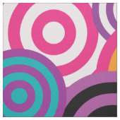 tissu de cercles psychédéliques (Échantillon)