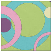 Tissu de cercles verts funky (Fermer)