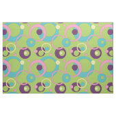 Tissu de cercles verts funky (Fat Quarter)