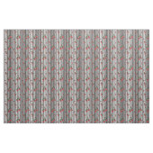 Tissu de cerise de crâne - rayures (Yard)