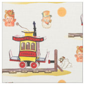 Tissu de chariot à bande dessinée (Détail)