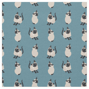 Tissu de chat siamois